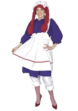 Disfraz de muñeca de trapo talla extra