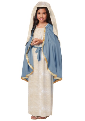 Disfraz de la Virgen María para niñas