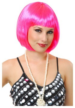 Peluca corta Bob Hot Pink