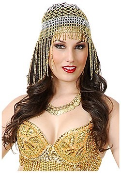 Diadema de bailarina de danza del vientre con cuentas
