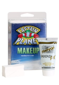 Maquillaje azul del Capitán Planeta
