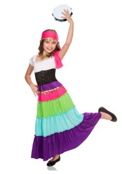Disfraz infantil de gitana renacentista