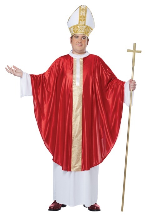 Disfraz de Papa talla extra