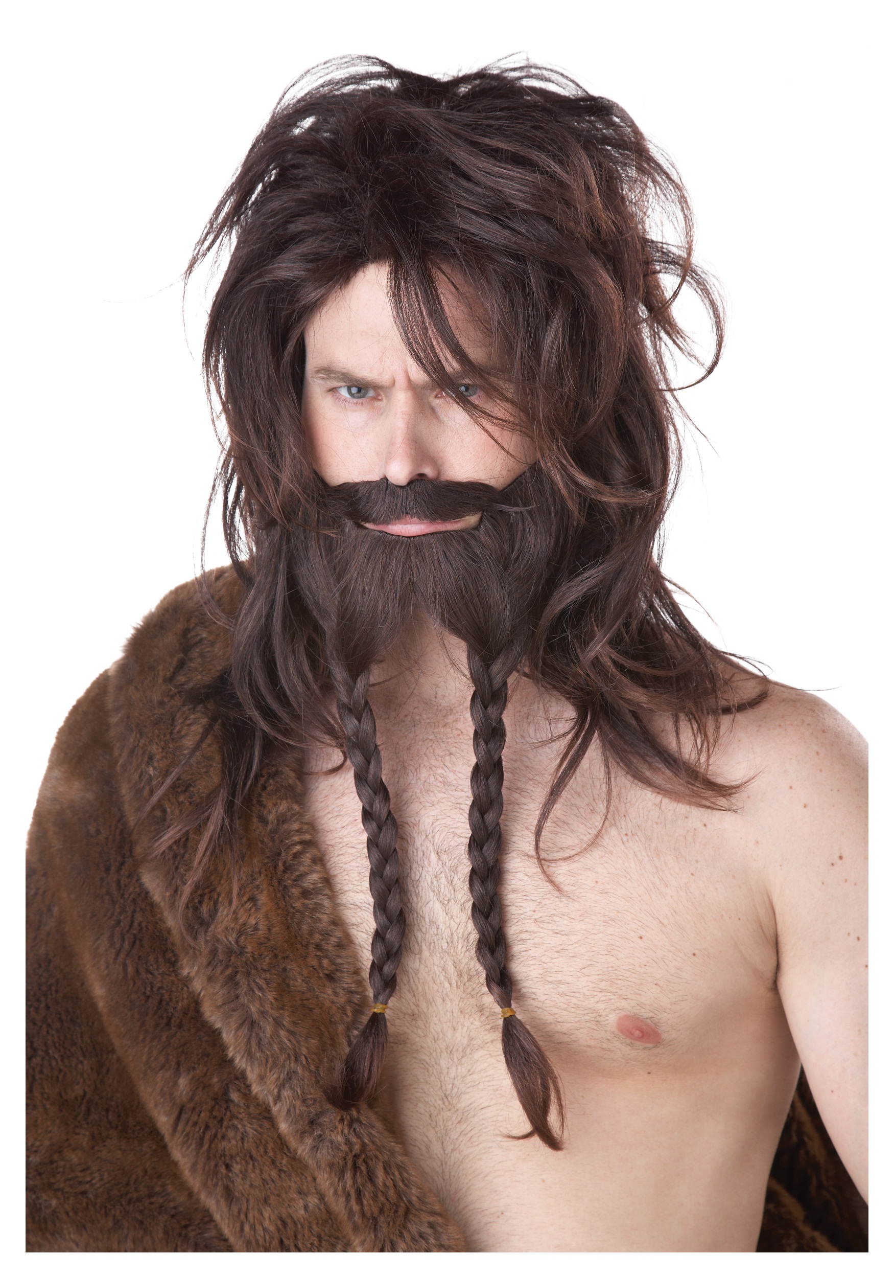 Peluca vikingo con bigote Widmann