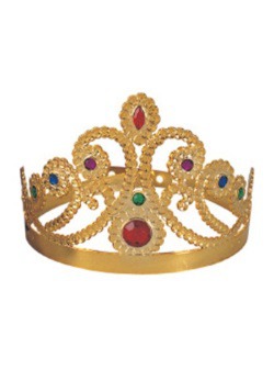 Tiara dorada de Reina