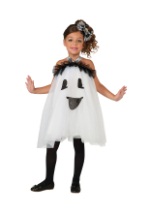 Vestido de niña de fantasma con tutú