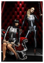 Disfraz de Esqueleto Fever para mujer Moda
