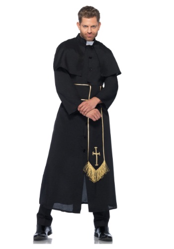 Disfraz de sacerdote adulto para hombre