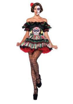 Disfraz de muñeca de Día de Muertos