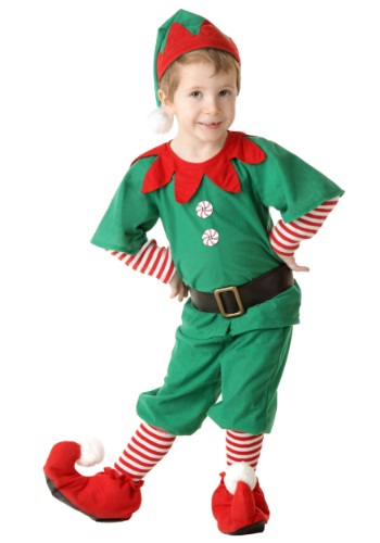 Disfraz de duendes de Navidad feliz para niños pequeños