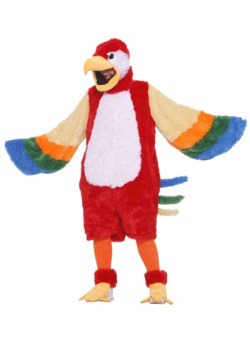 Disfraz de felpa de loro