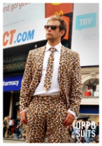 Imagen de traje estampado animal de Jaguar para hombre 3