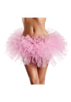 Tutú de organza rosa claro