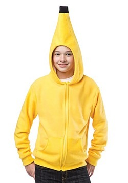 Sudadera con capucha de plátano para adolescente