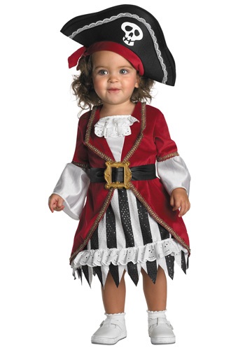 Disfraz de chica pirata para niñas pequeñas