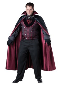 Disfraz de vampiro de medianoche para hombre talla extra