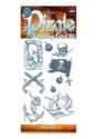 Kit de tatuajes temporales de pirata bucanero