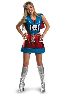 Disfraz de mujer Duff sexy
