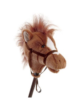 Caballo de palo café 33"