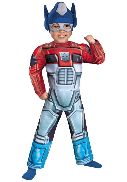 Disfraz de bote de rescate de Optimus Prime niños pequeños