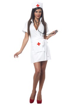 Disfraz de enfermera de moda talla extra