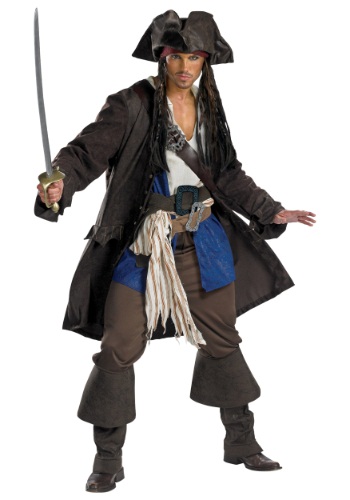 Disfraz de Capitán Jack Sparrow Prestige para adulto