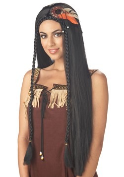 Peluca princesa india atractiva para mujer