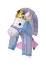 Caballo de palo 33" Pony princesa cabriolera elegante