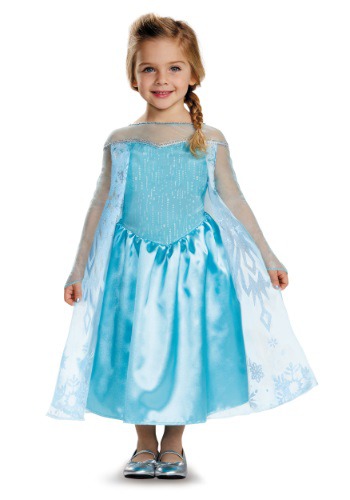 Disfraz clásico de Elsa de Frozen para niños pequeños