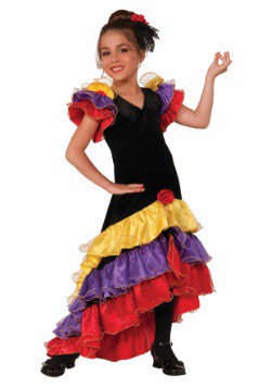 Disfraz de bailarina de flamenco para niñas