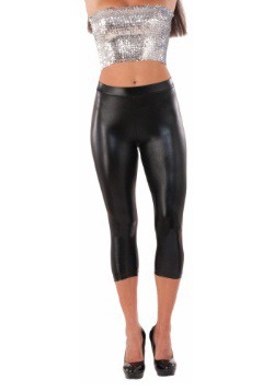Leggings negros metálicos para mujer