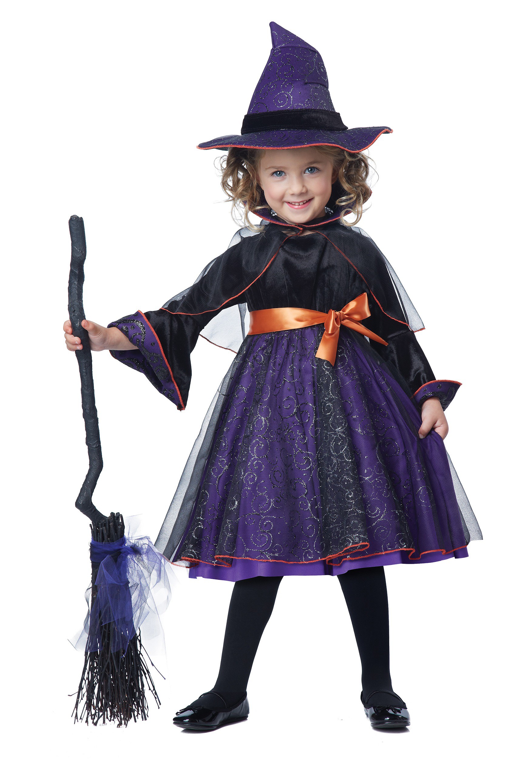 Disfraz de bruja brillante para niños pequeños | 2/4 años