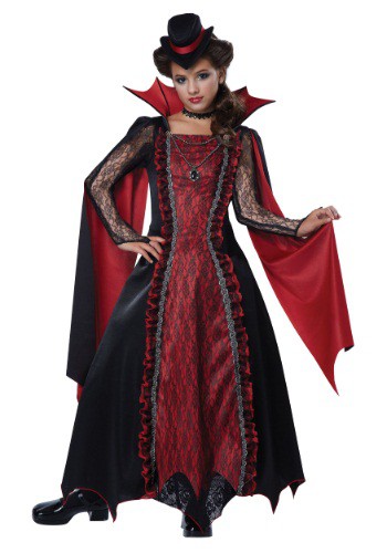 Disfraz de vampiro victoriano para niñas