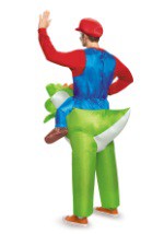 Disfraz de Mario Riding Yoshi para adulto Alt1