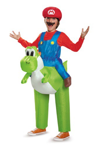 Disfraz infantil de Mario montando a Yoshi