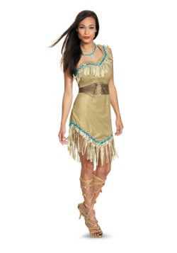 Disfraz de Pocahontas deluxe para mujer
