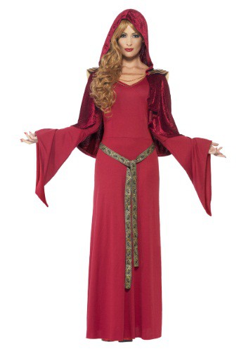 Disfraz de alta sacerdotisa roja para mujer