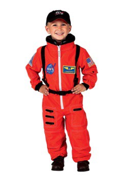 Disfraz de astronauta naranja para niño