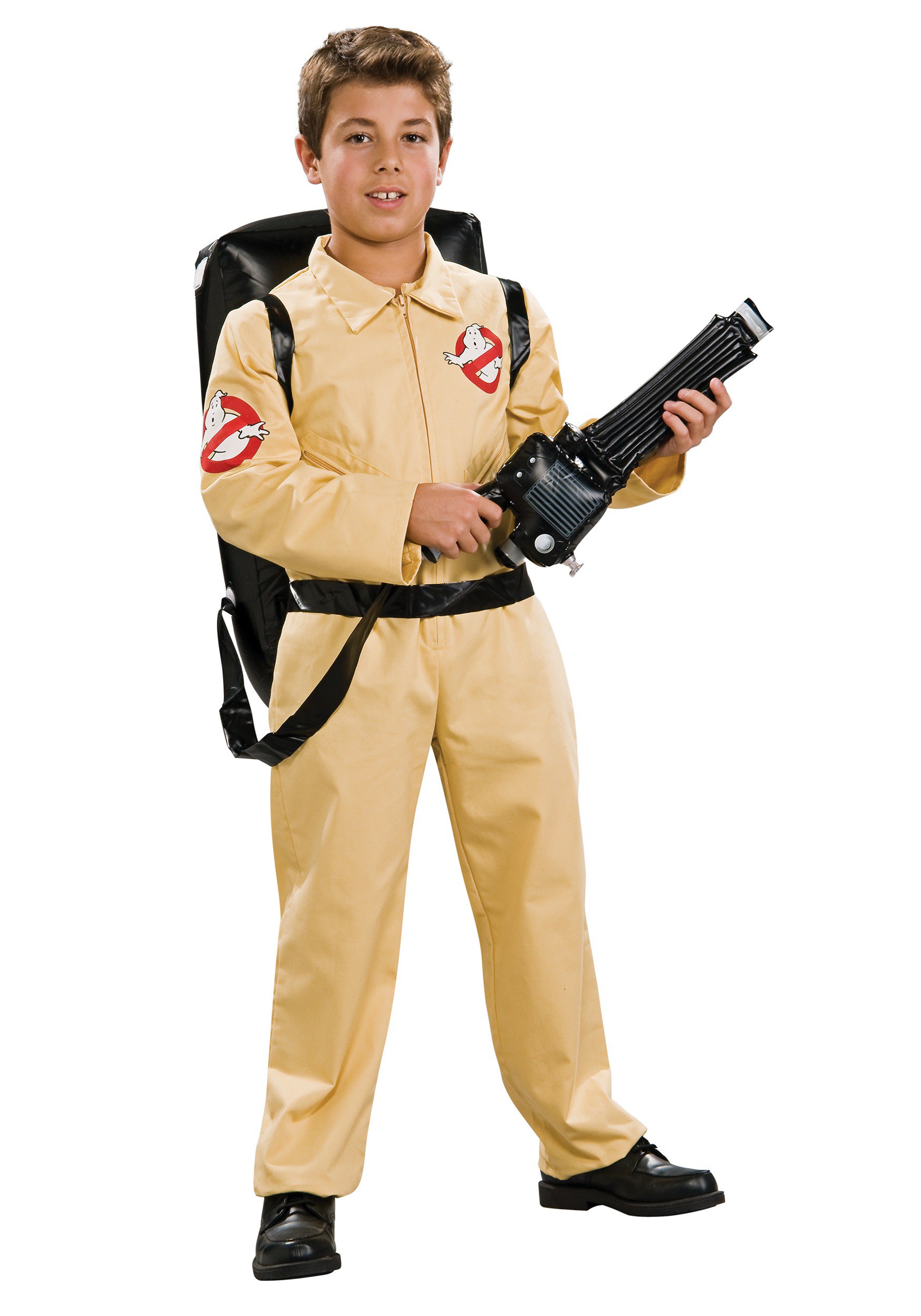 Disfraz de Cazafantasmas para niños con accesorio de paquete de protones,  overol de Cazafantasmas, traje con licencia oficial para Halloween