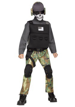 Disfraz de soldado esqueleto para niño