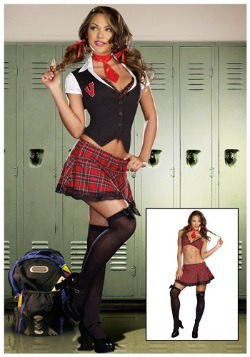 Disfraz de colegiala de Varsity sexy