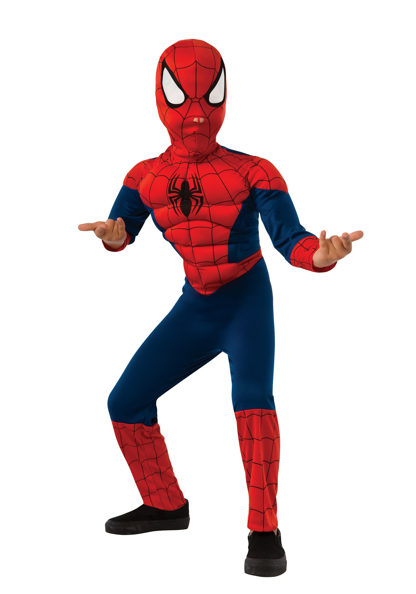 Disfraz de Ultimate Spider-Man pecho musculoso para niños
