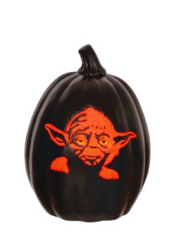 Calabaza iluminada de La Guerra de las Galaxias de Yoda 12"