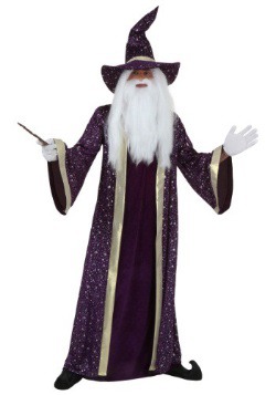 Disfraz de mago morado para adulto