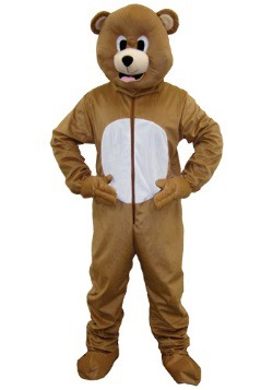 Disfraz de oso mascota café