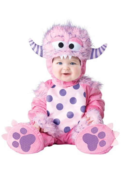 Disfraz de monstruo rosa para bebé/niño pequeño