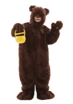 Disfraz infantil de oso café peludo deluxe