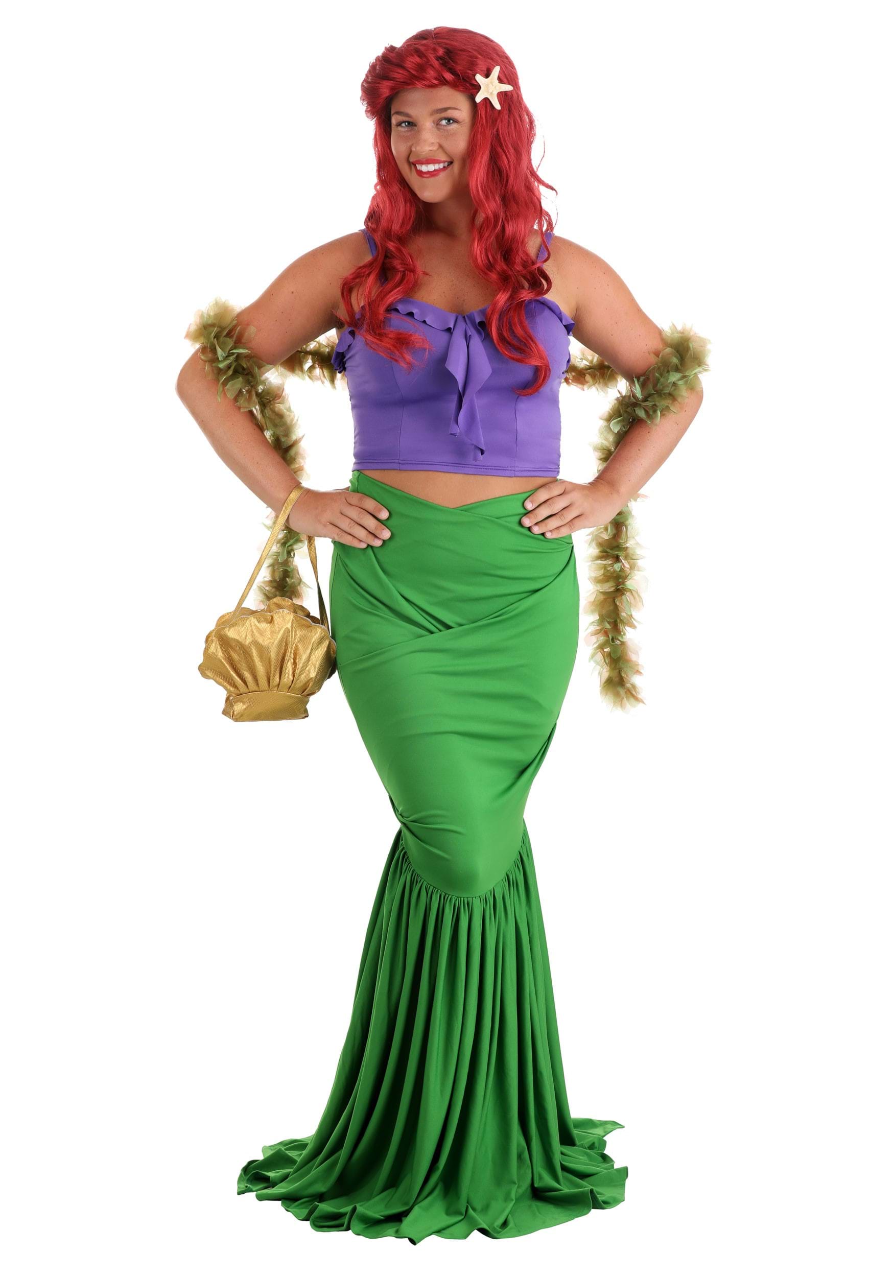 Disfraz de Sirena Verde para adulto