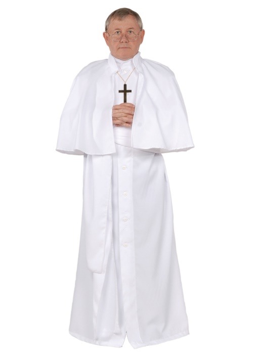 Disfraz de Papa talla extra para hombre