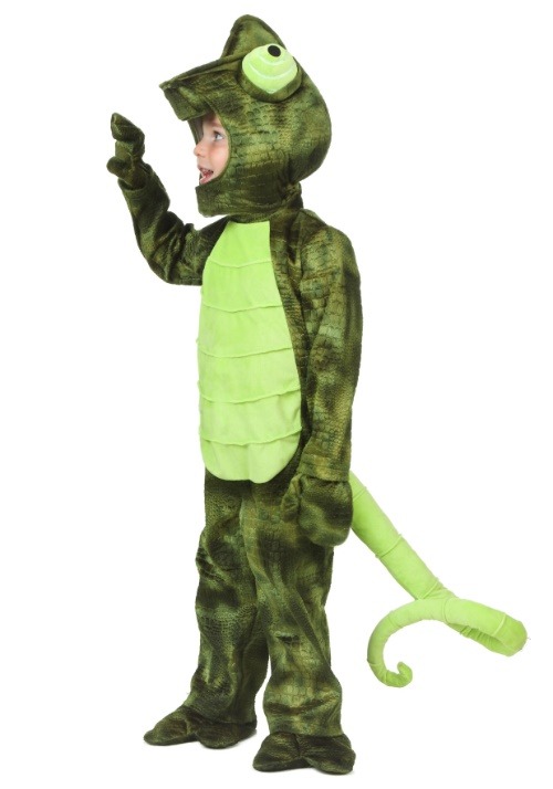 Disfraz de camaleón para niños pequeños